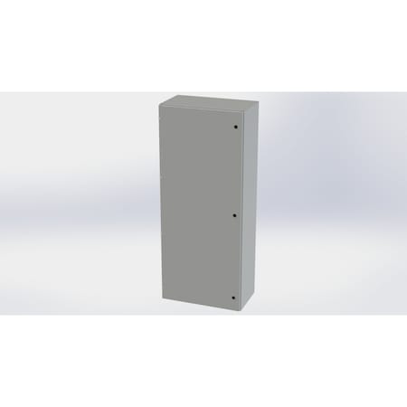 Saginaw Control & Engineering 1/4 Turn Latch Electrical Enclosures, 72 in H, 16 in D, 30 in W, NEMA 3R, 4, 12, 13, Carbon Steel SCE-72EL3016LP